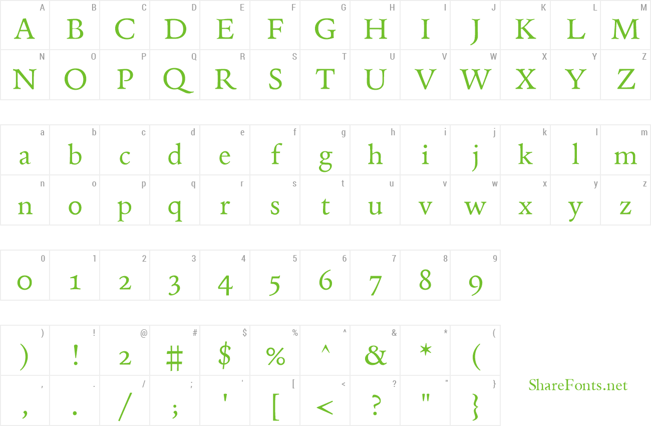 Font Andron Freefont LAT preview